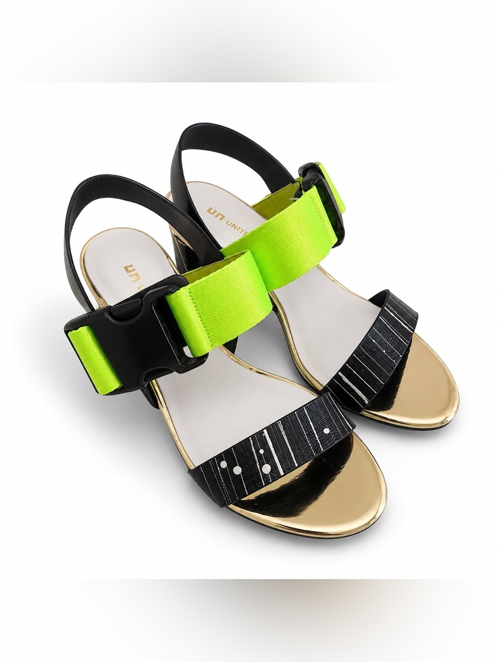 United Nude EU 39 Neon Buckle Sandals Designer Sport Luxe Architectural